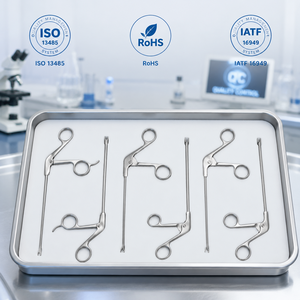 3 Pcs Medical Surgical Instrument Set Stainless Steel Kerrison Rongeur Punch & Grasping Forceps Kit for Spine Surgery