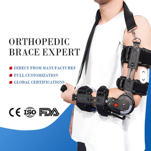 Adjustable Shoulder Strap Type Elbow Joint Orthotics Medical Arm Rehabilitation Bracket Protective Device Aluminum Alloy
