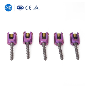 Biocompatible Veterinary Poly-axial Spinal Screw Minimally Invasive Orthopedic Fixation Implant