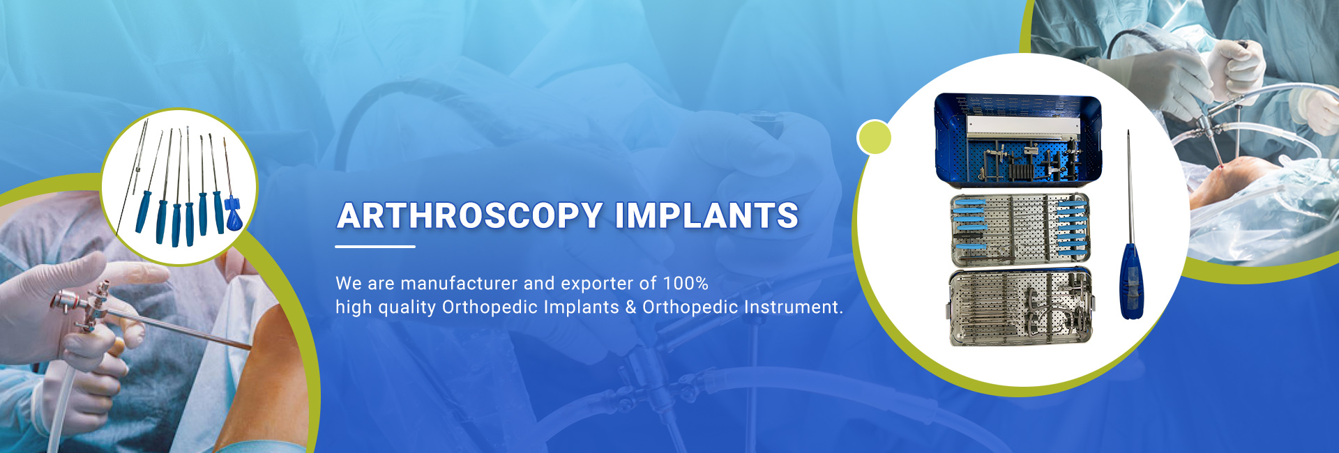 Arthroscopy Implants Manufacturing Banner